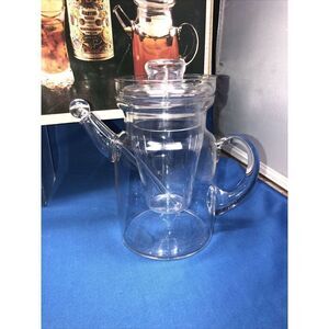 Clear Glass Martini Cocktail Pitcher with Stirrer 36oz Glass Factory  Vintage